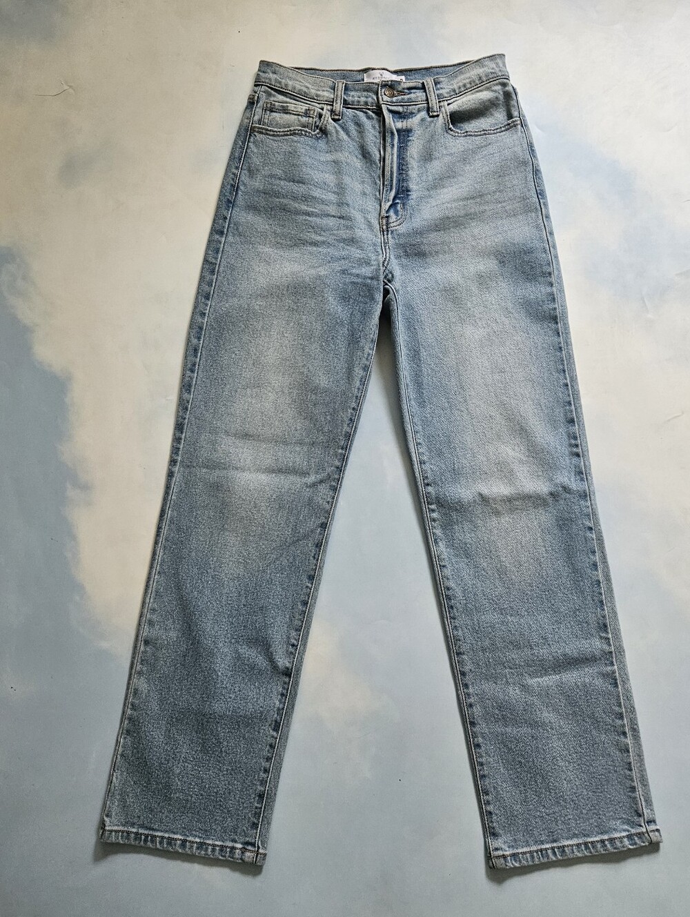 Windsor Classic High-Rise Straight Leg Jeans - Light Blue